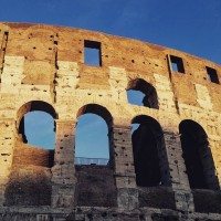 The Colosseum, also known as Flavian Amphitheatre, seen during our Rome visit.