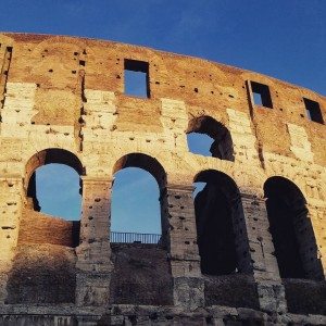 The Colosseum, also known as Flavian Amphitheatre, seen during our Rome visit.