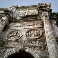 The Arch of Constantine seen during our Rome visit.