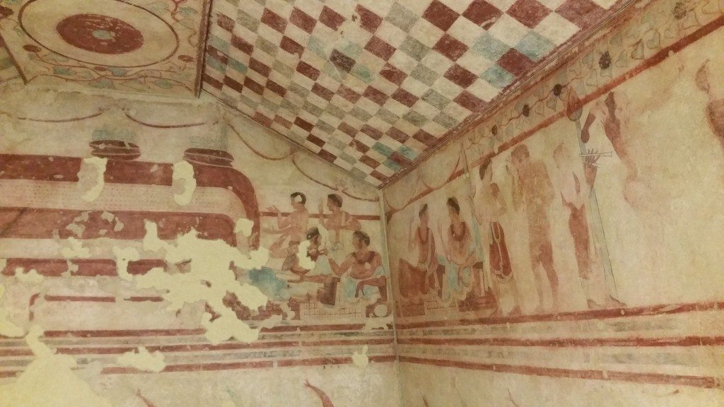 Etruscan tomb as seen during our Rome visit