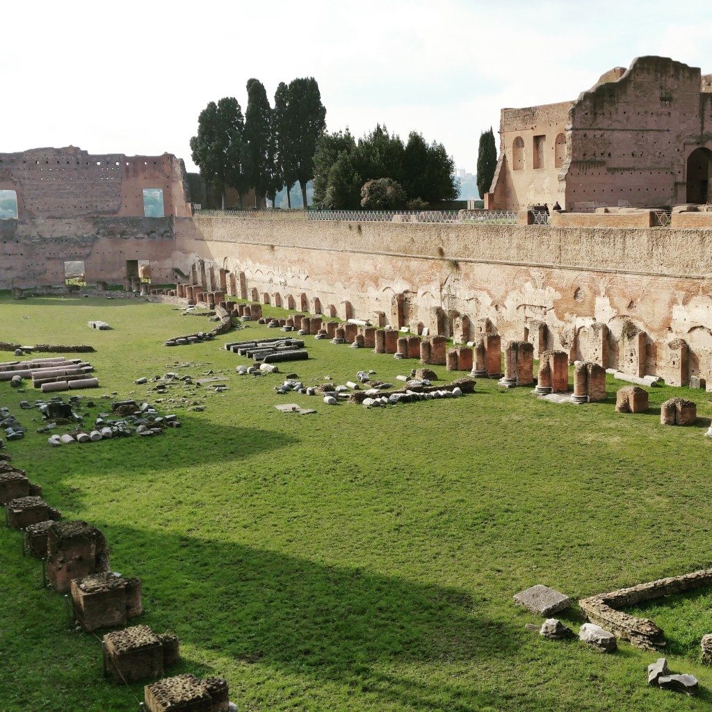 The Palatine stadium, as seen during our Rome visit.