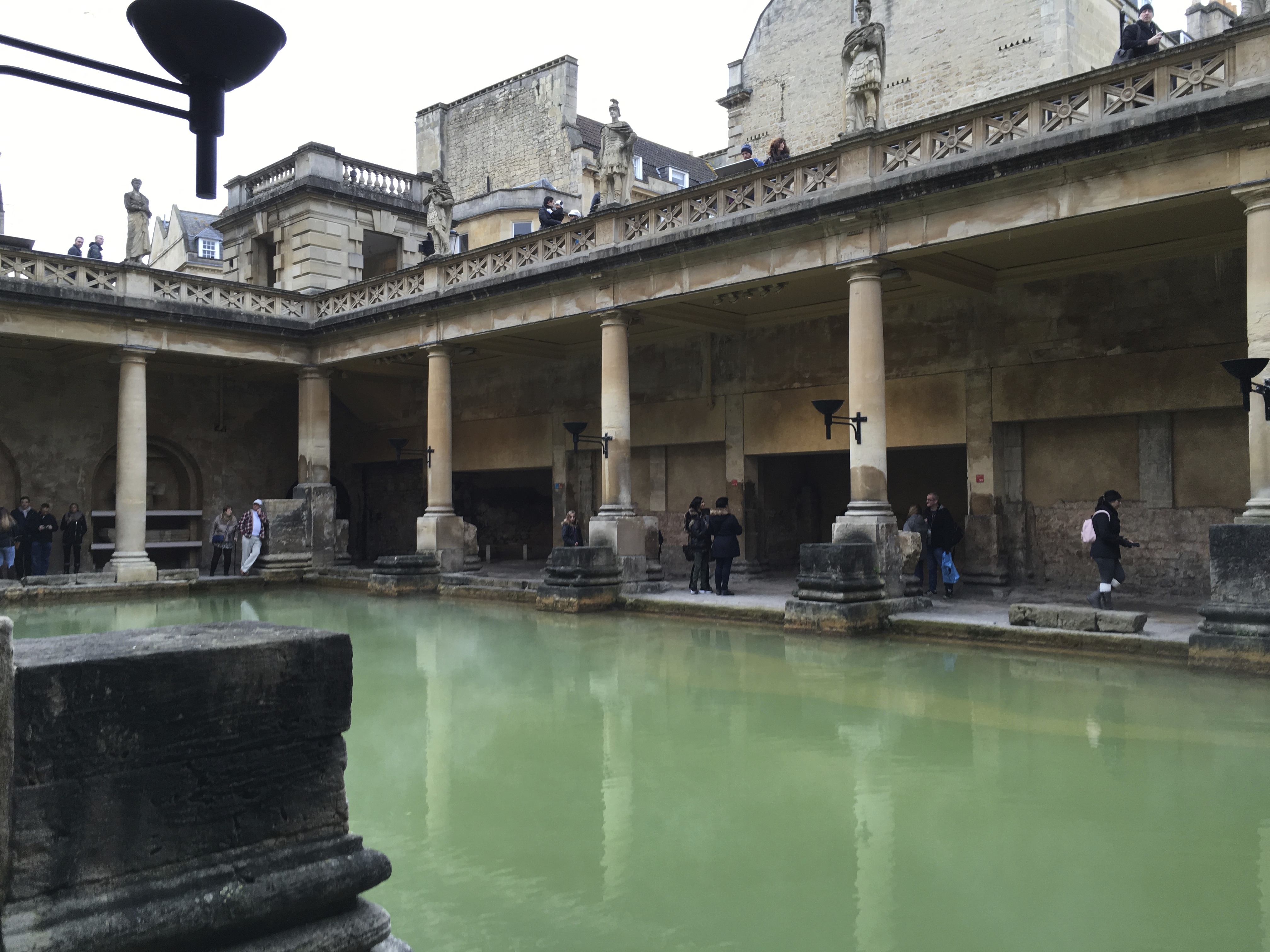 Visiting the Roman Baths in Bath, England